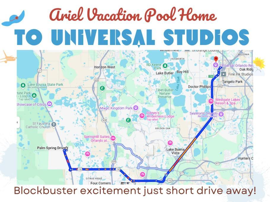 Ariel Private Pool Home Wspa Orlando Buitenkant foto